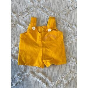 Vintage Yellow Velveteen Cabbage Patch Kids CPK Onsey Jumper Romper